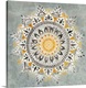 image thumbnail of Mandala Delight I Yellow Grey
