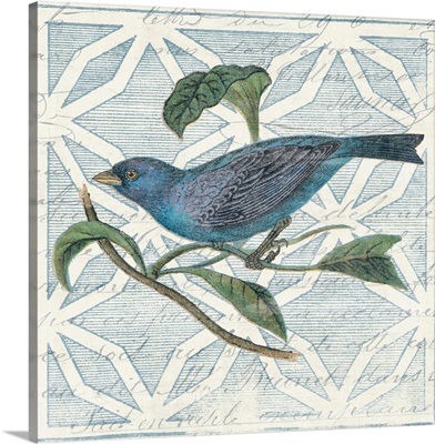 Monument Etching Tile II Blue Bird