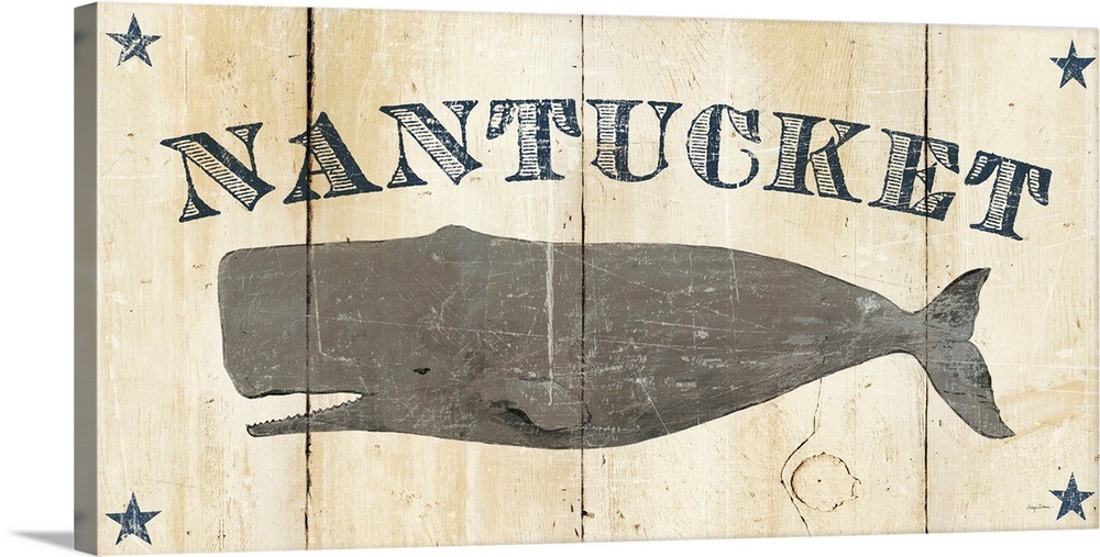 Nantucket Whale Wall Art, Canvas Prints, Framed Prints, Wall Peels ...