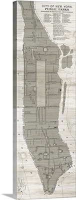 New York Parks Map Vertical