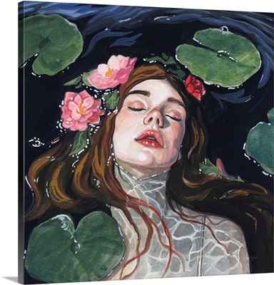 Ophelia With Lilies In Her Hair