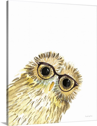 Owl in Glasses | Great Big Canvas