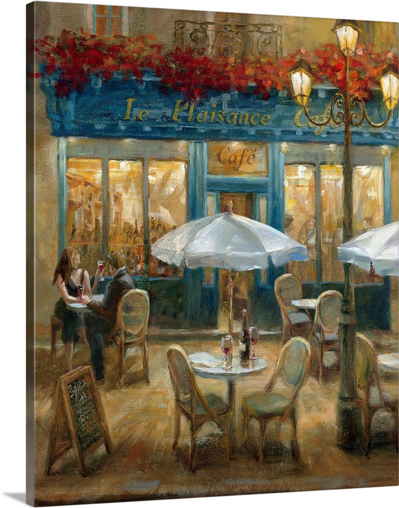 Paris Cafe Photograph Bar Du Central Large Wall Art French 