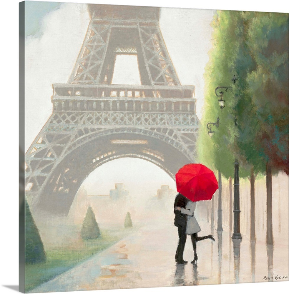 Paris Romance II Wall Art, Canvas Prints, Framed Prints, Wall Peels ...