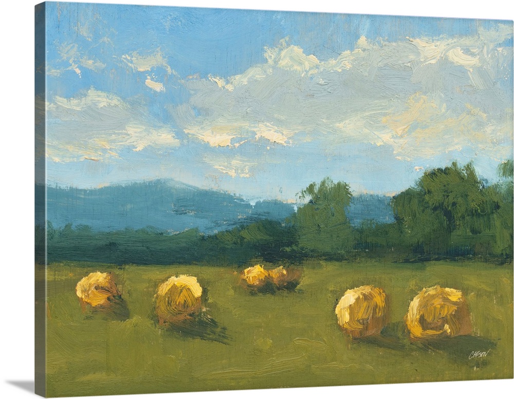 Pastoral Hay Bales