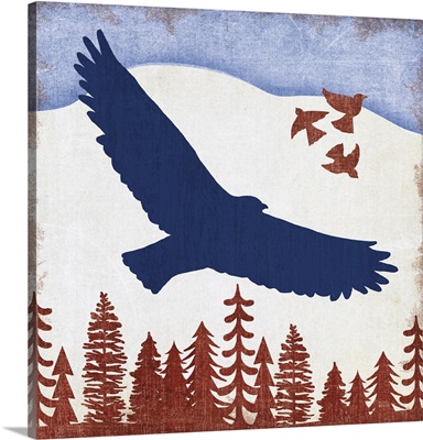 Patriotic Woodland Eagle