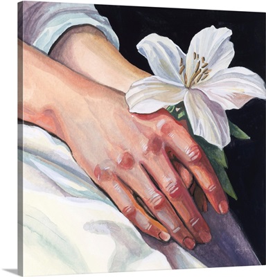 Peaceful Flower In Hand