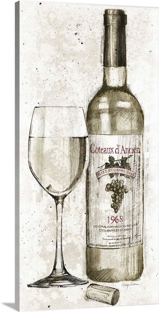 This cool contemporary wine art makes a wonderful addition any kitchen.