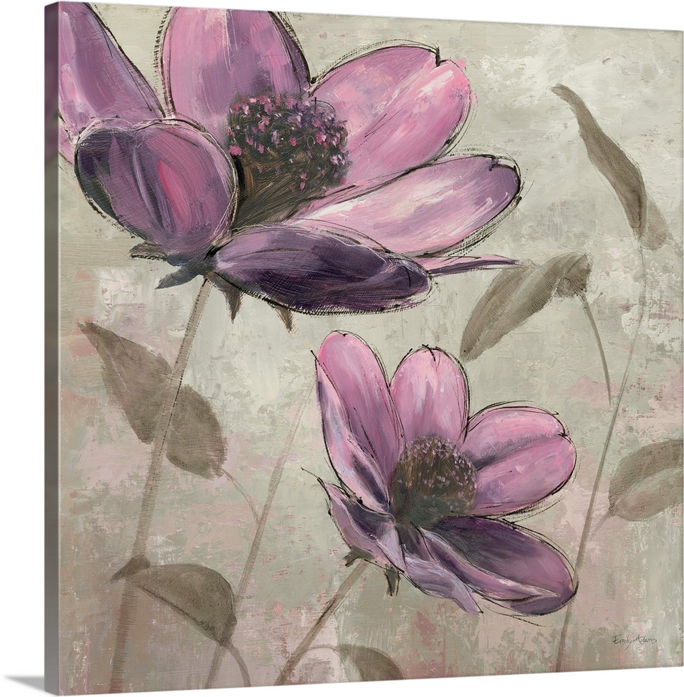 Plum Floral II Wall Art, Canvas Prints, Framed Prints, Wall Peels ...