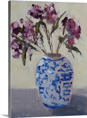 Pretty Blooms In Chinoiserie Pot