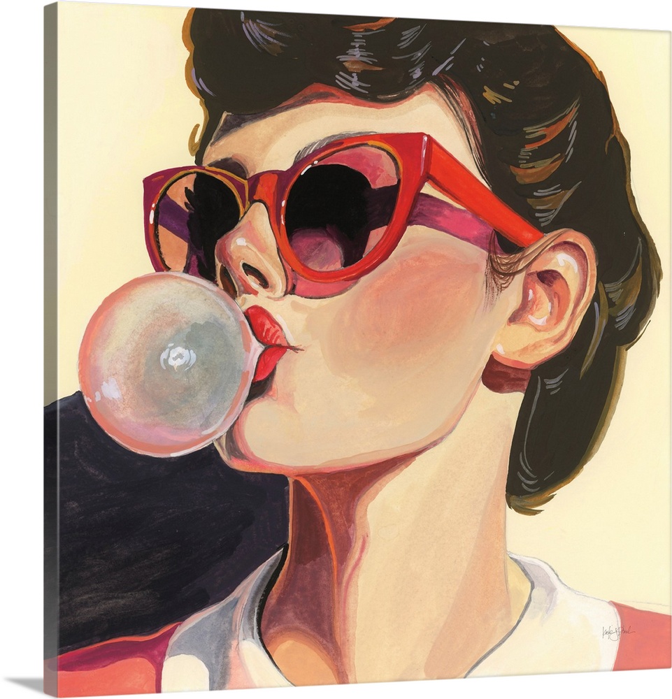 Retro Bubblegum Girl