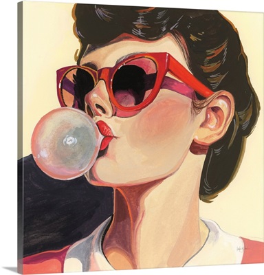 Retro Bubblegum Girl