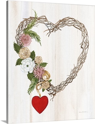 Rustic Valentine Heart Wreath I