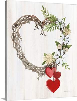 Rustic Valentine Heart Wreath II