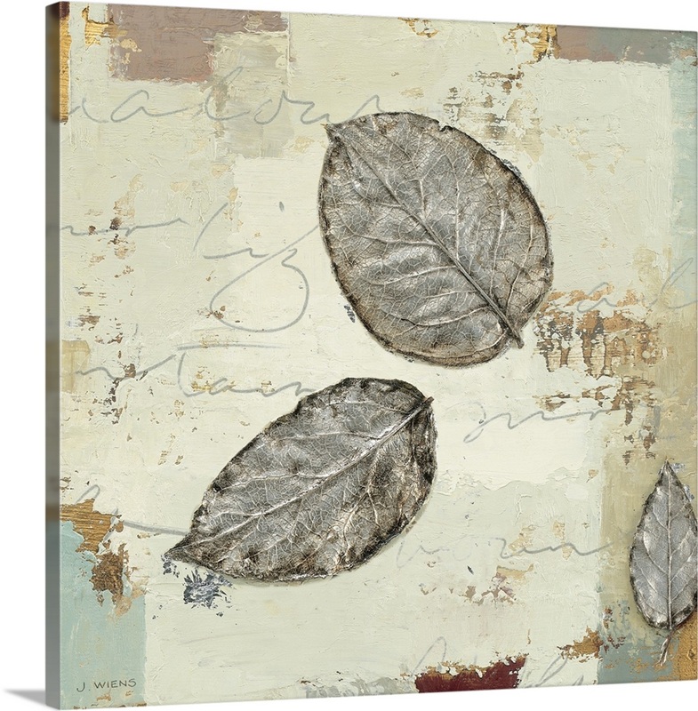 Silver Leaves IV | Great Big Canvas