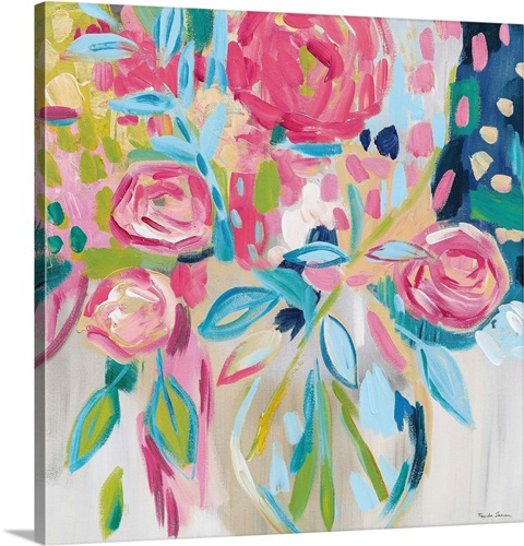 Summer Pink Floral | Great Big Canvas