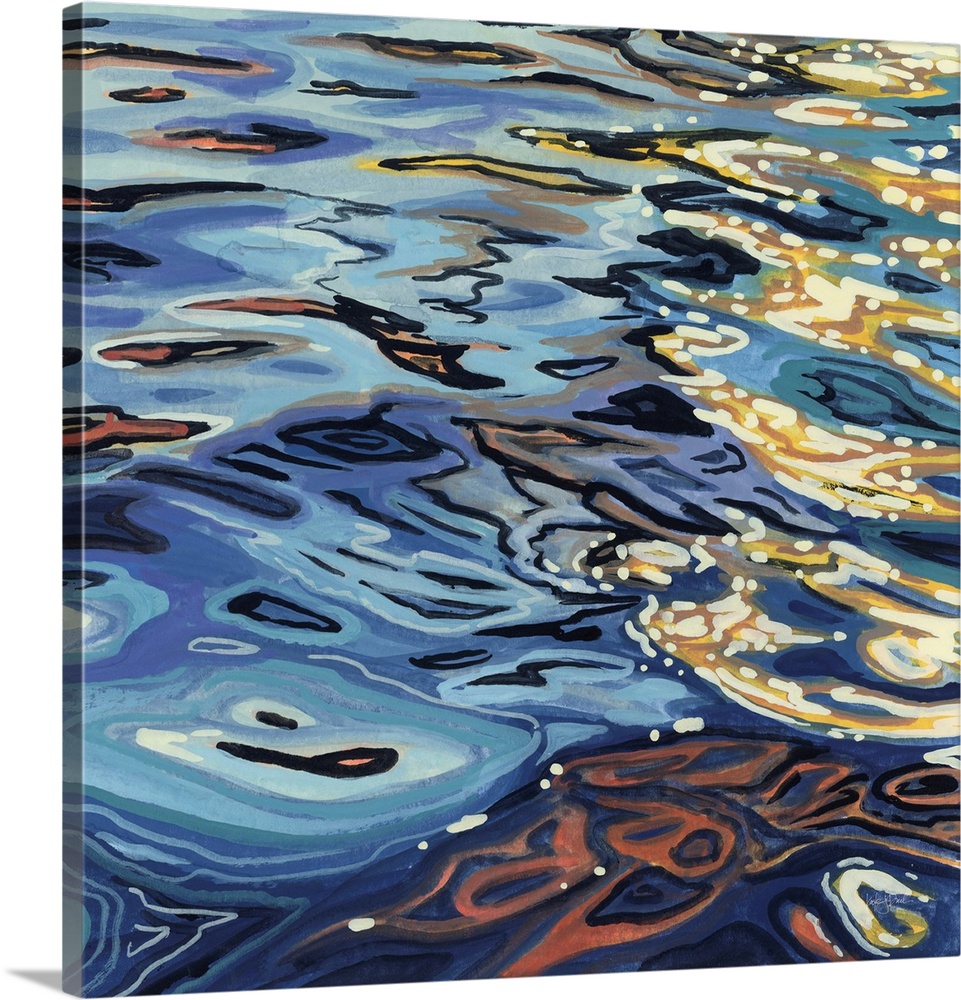 Sunrise On Rippling Water