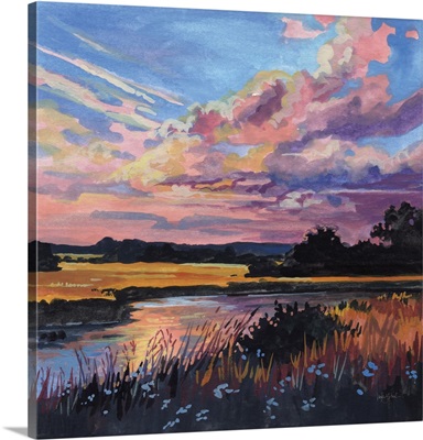 Sunset At The Fishing Hole