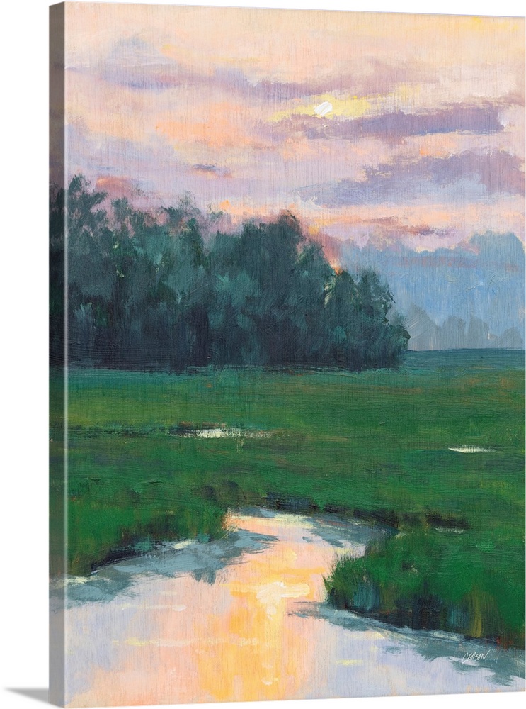 Sunset Over The Marshes