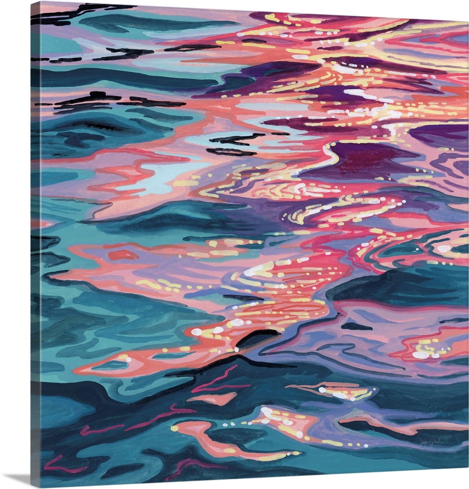 Sunset Reflections On Water