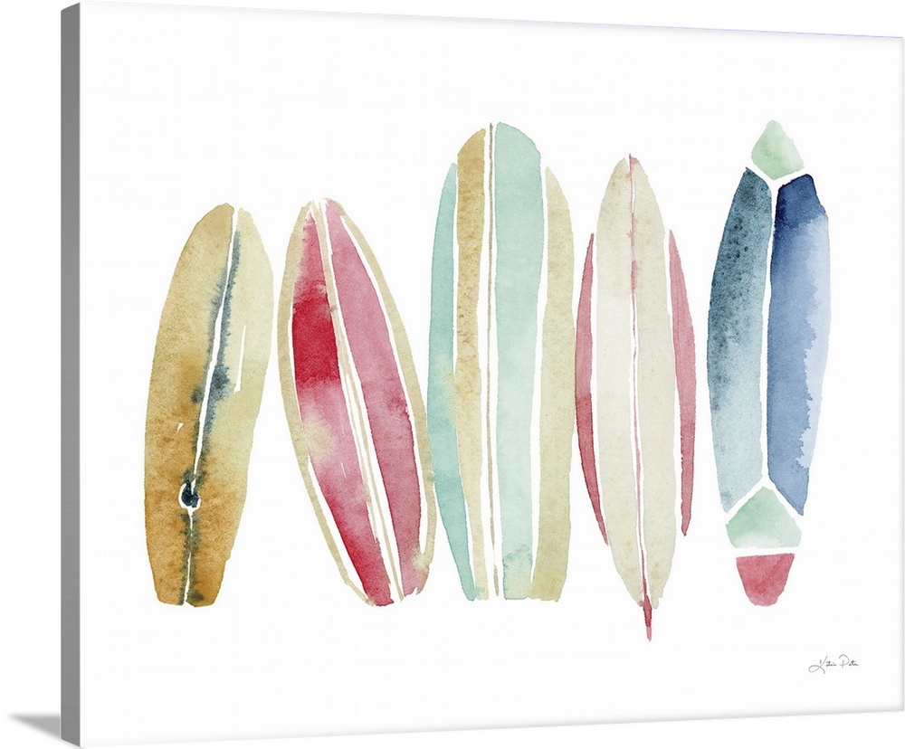 Surfboards In A Row