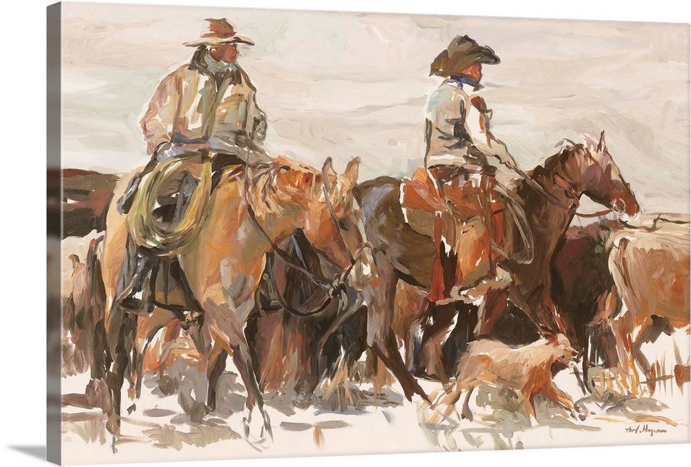 Details about   Cowboy RopingCanvas or Framed Western ArtVarious Sizes 