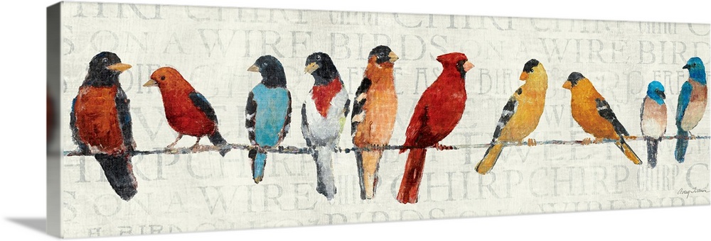 The Usual Suspects - Birds on a Wire Wall Art, Canvas Prints, Framed  Prints, Wall Peels | Great Big Canvas