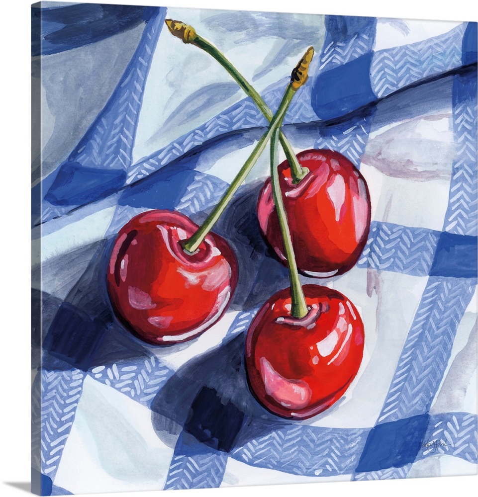 Three Picnic Cherries
