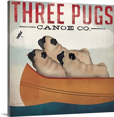 Three Pugs in a Canoe v.3