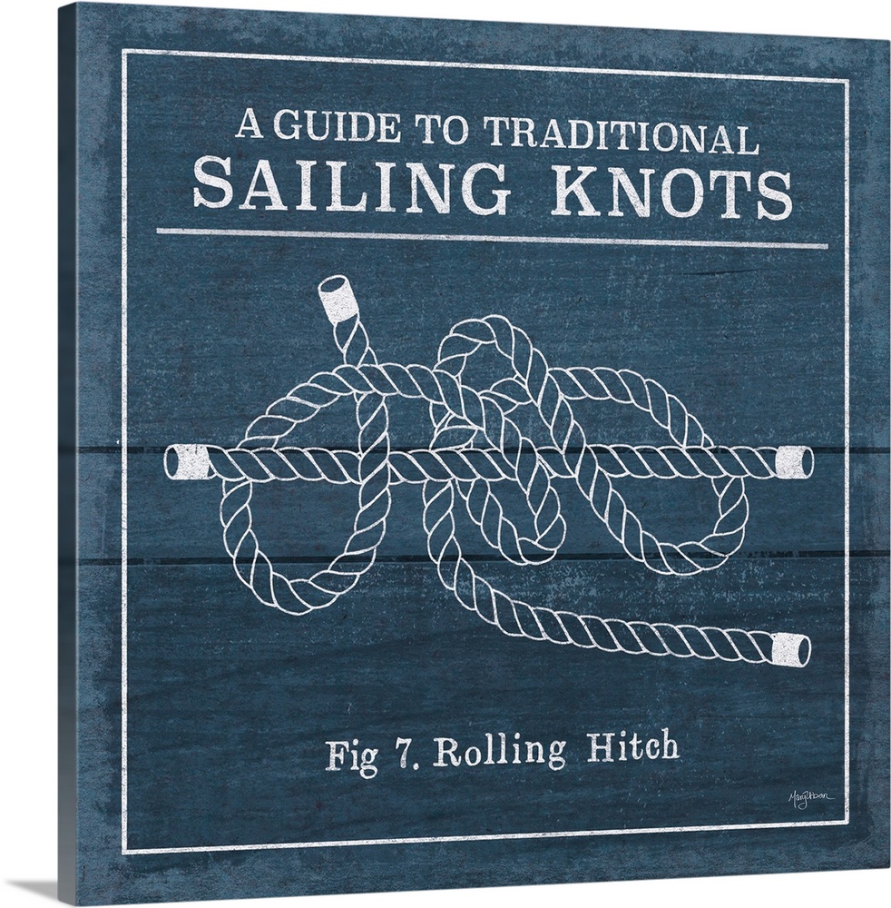 "A Guide To Traditional Sailing Knots- Fig 7. Rolling Hitch"