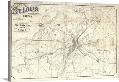 Vintage St Louis Map 2