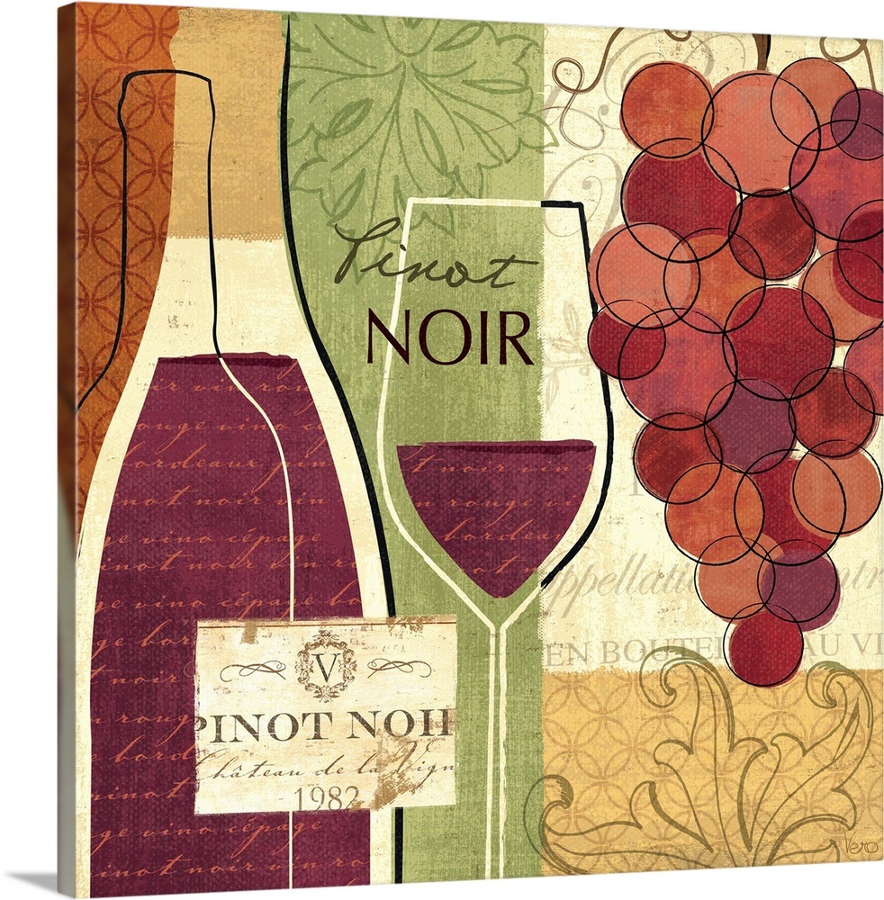 Wine and Grapes I Wall Art, Canvas Prints, Framed Prints, Wall Peels