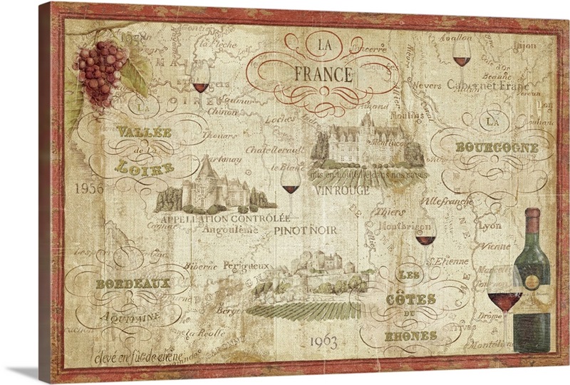 Wine Map | Great Big Canvas