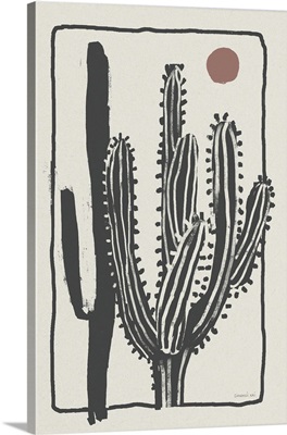 Woodcut Cactus II