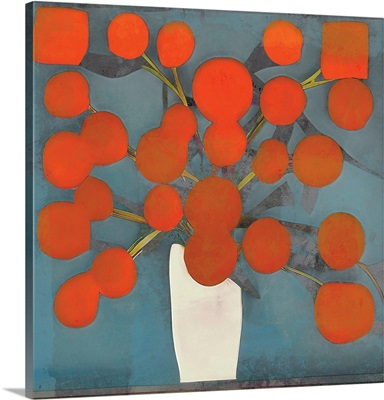 Abstract Orange Flowers
