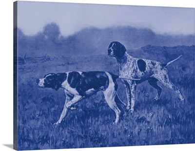 Antique Blue Dogs II