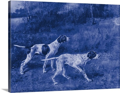 Antique Blue Dogs III