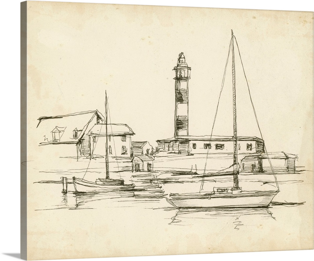 Antique Lighthouse Study I