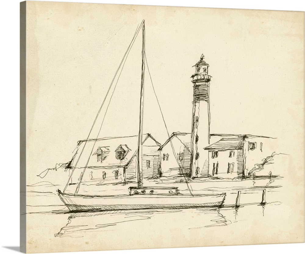 Antique Lighthouse Study II