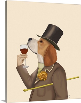 Beagle Wine Snob