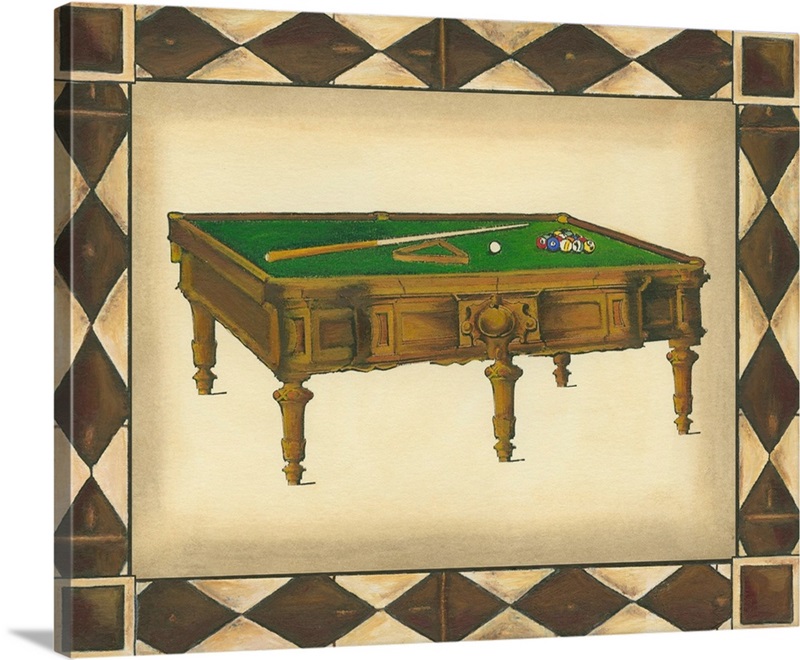Billiard Table II Wall Art, Canvas Prints, Framed Prints, Wall Peels
