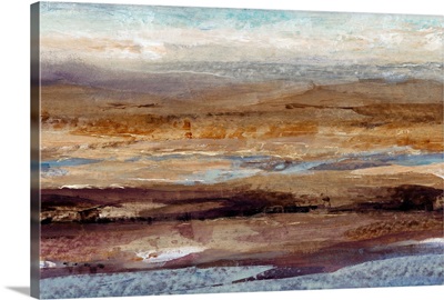 Abstract Landscape Watercolor Canvas Print by Pauline Stanley 9x12 Fineartcanvas