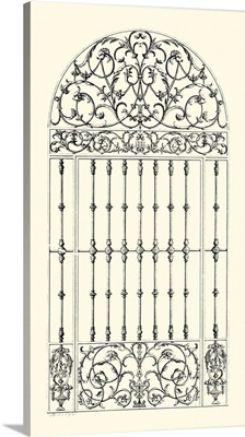 Black and White Wrought Iron Gate III