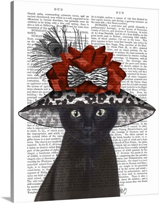 Black Cat with Fabulous Hat