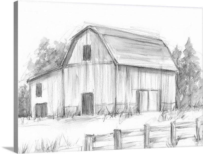 Black & White Barn Study II Wall Art, Canvas Prints, Framed Prints ...