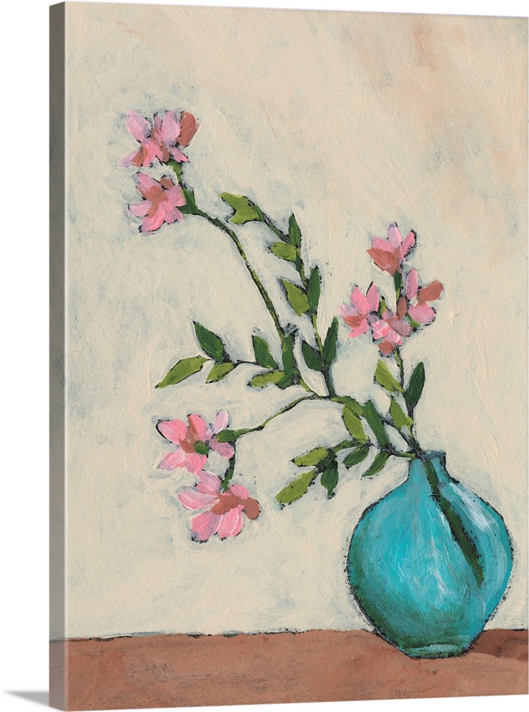 Blossom In Blue Vase I