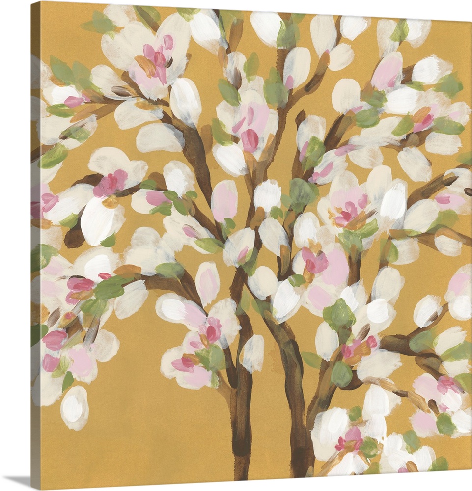 Blossoms On Ochre I