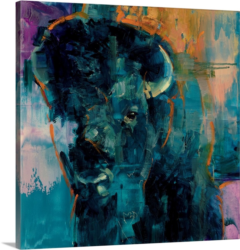 Blue Bull #2 | Great Big Canvas