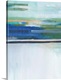 image thumbnail of Abstract painting in blue, green, and nude hues with layered lines at the top.