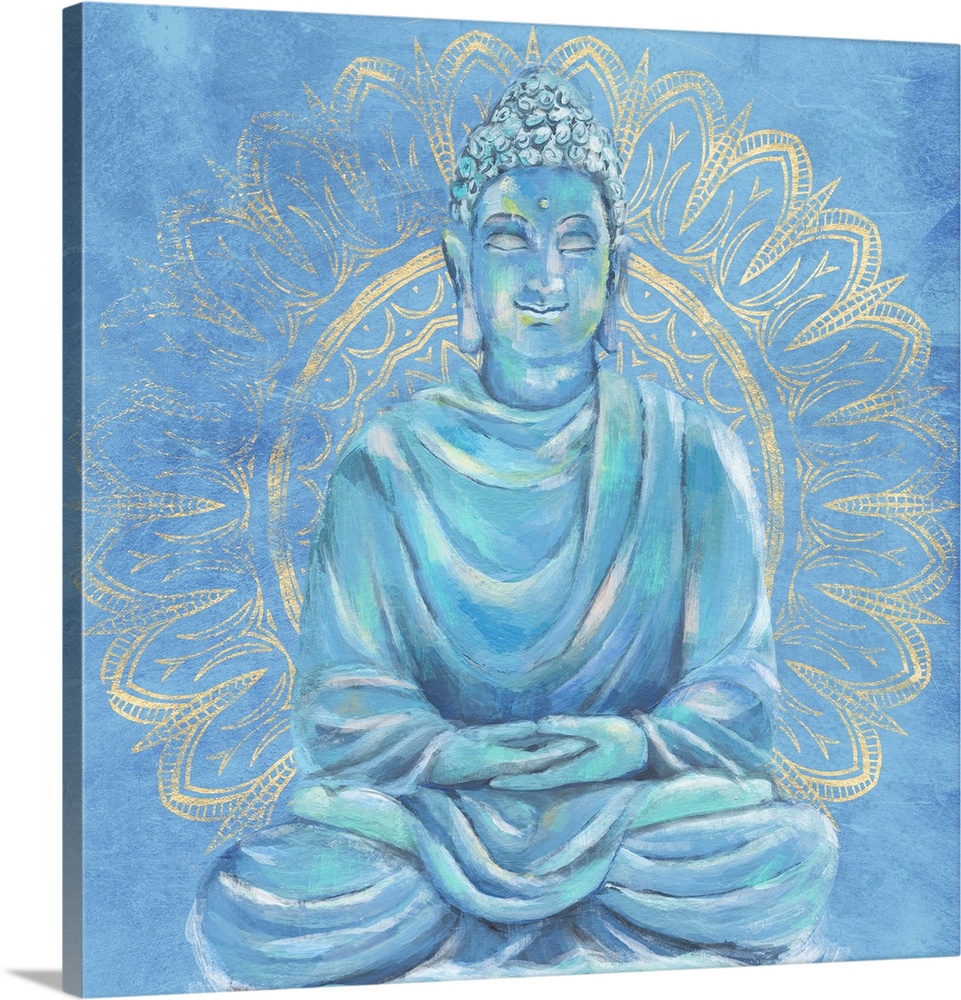 Buddha On Blue I